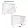 dimensions cache clim pas cher blanc