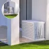 cache climatiseur extérieur flux d'air respecté