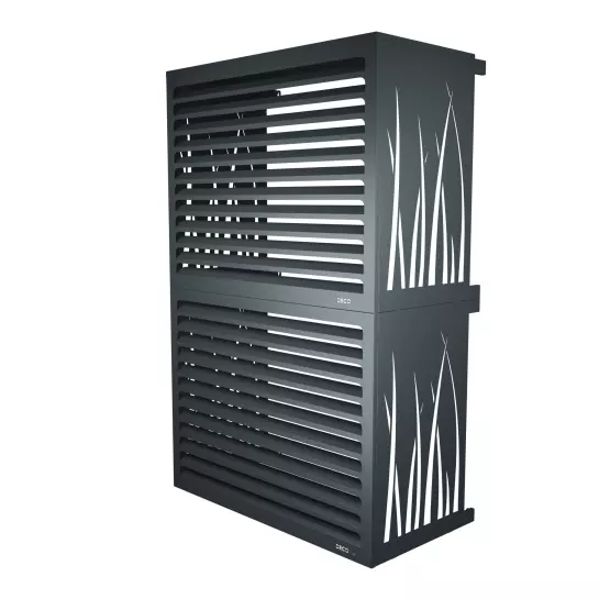 modèle double cache clim anthracite