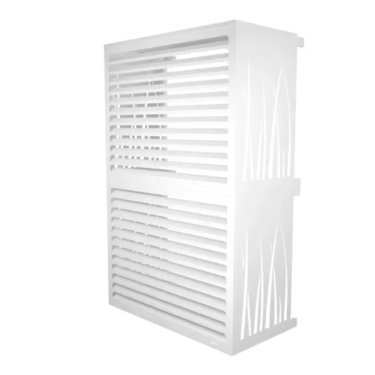 cache clim blanc modèle double