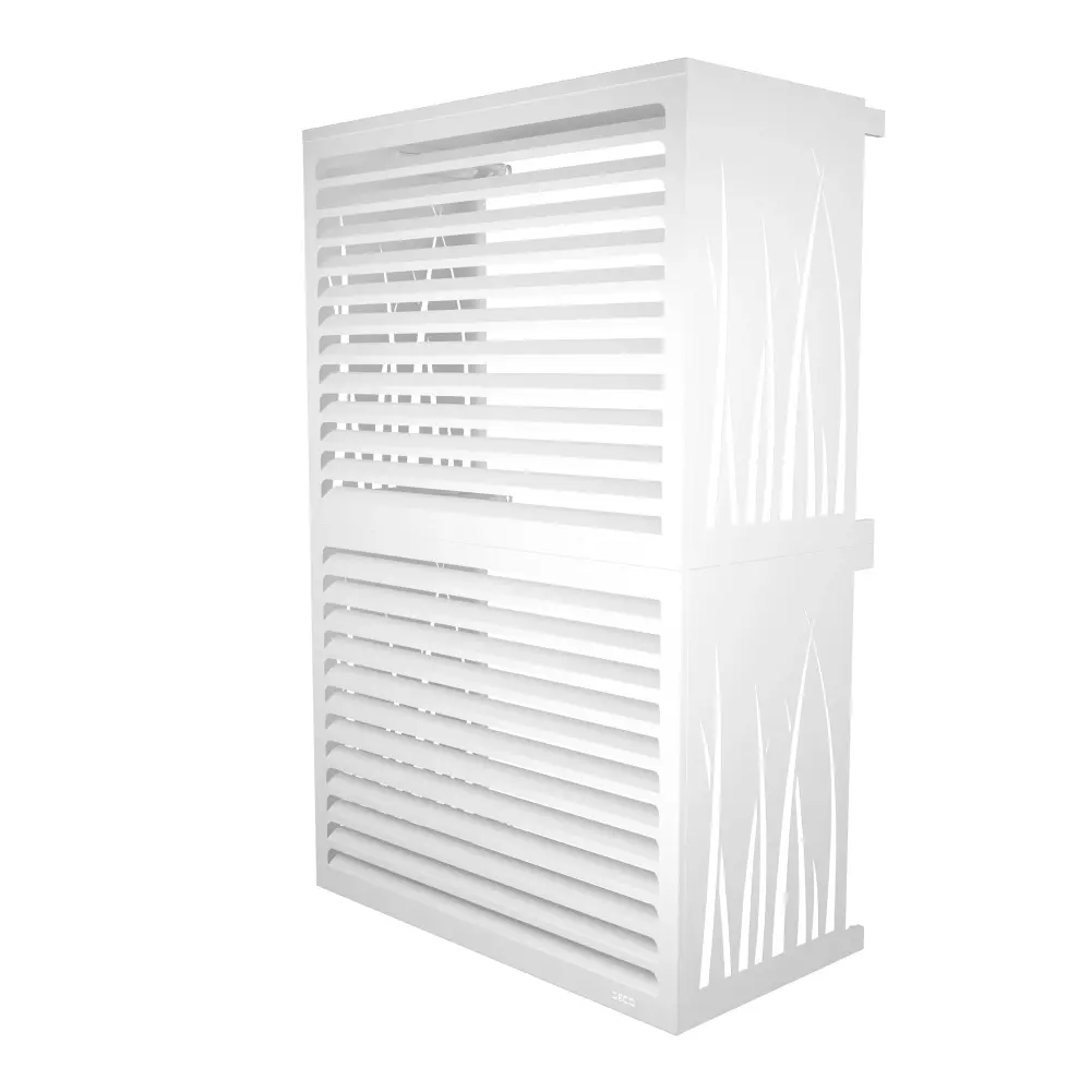 cache clim blanc modèle double