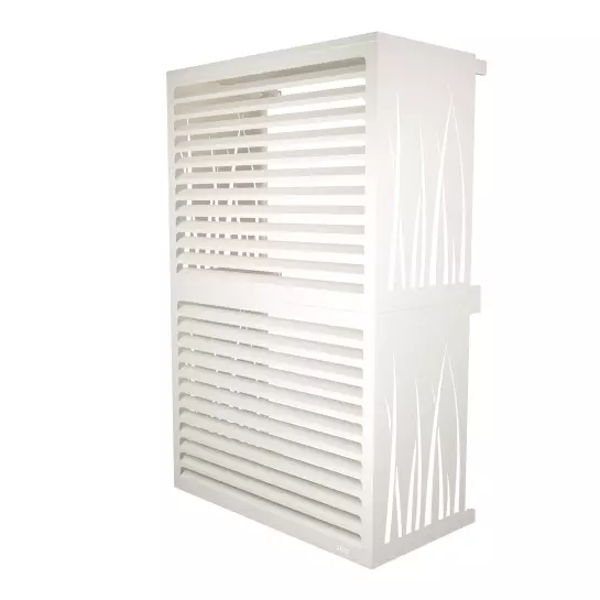 moyen cache clim blanc crème modèle double