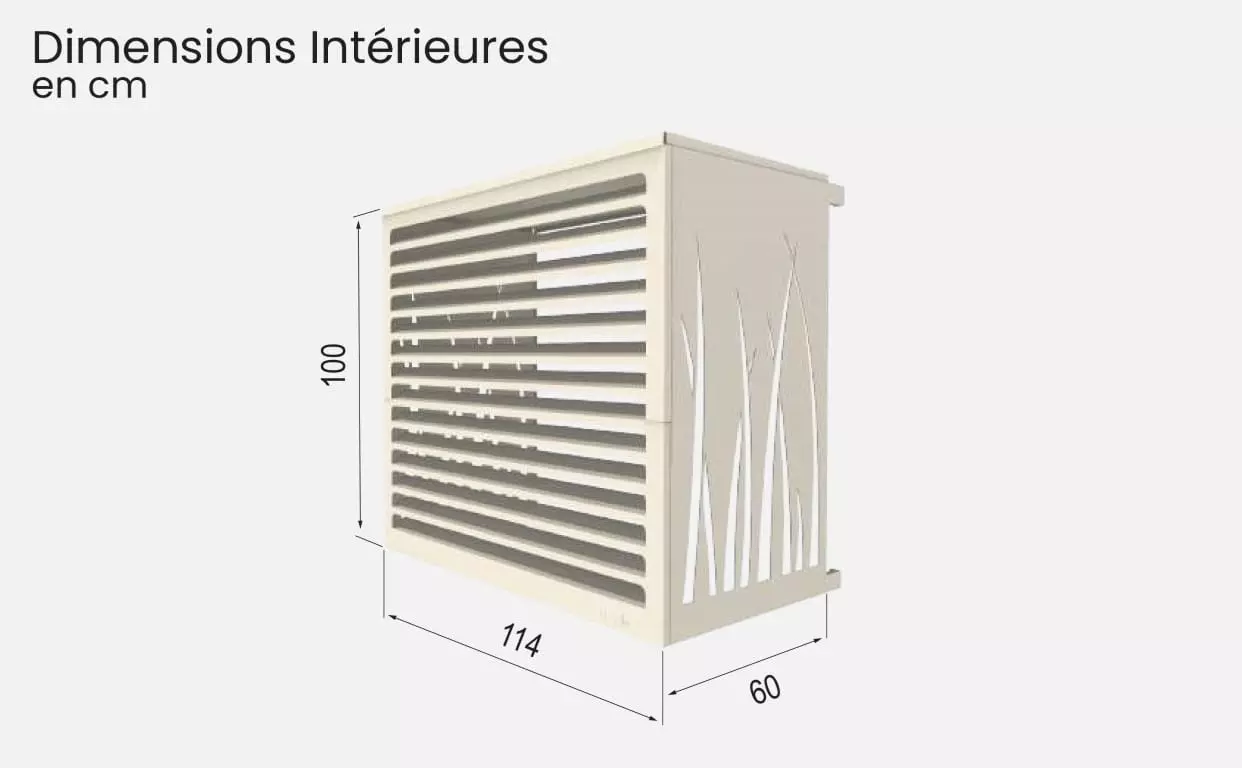 Habillage pompe à chaleur décoratif, pas cher et performant DECOairco